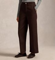 polo ralph lauren para mujer 211873988500 pantalon chino de pierna ancha marron 46 casual algodon