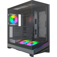 caja pc montech sky 3 negro torre midi atx