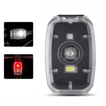 Luz trasera LED mini portátil para bicicleta WEST BIKING 4 modos de luz recargable por USB 180° ángulo amplio PX5 a prue