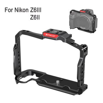 PULUZ Carcasa metálica para cámara de vídeo Nikon Z6III, para estabilizador de cámara Nikon Z6II, soporte de carcasa extendido