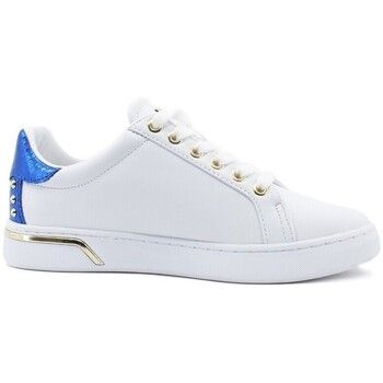 Guess Deportivas Moda Sneaker Borchie Inserti Cocco White Fuxia Blu FL5LATELE12 para mujer