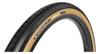 Cubierta de gravilla panaracer gravelking semislick  700 mm plegable tubeless ready zsg gravel compound beadlock tufftex  negro beige sidewall
