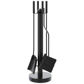 Juego De Herramientas Para Chimenea De 5 Piezas, 18 X 56 Cm, Acero Vidaxl
