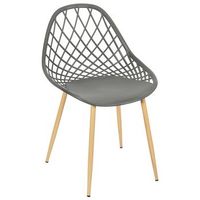 set 4 sillas exterior gris malaga