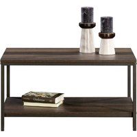 teknik industrial coffee table - smoked oak