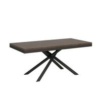 mesa extensible 90x180440 cm karida evolution nogal estructura antracita