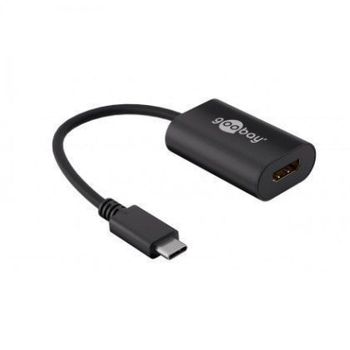 Goobay Adaptador USB-C 3.0 a HDMI Negro