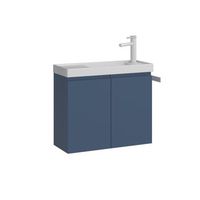 mueble para lavabo  - 60 x 22 x 50 cm - azul petroleo