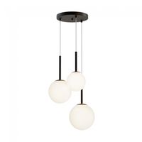 lampara colgante basic form opal 3 luces