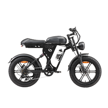 Bicicleta Eléctrica Todoterreno Sinohon Ab20, Neumáticos Anchos De 20 Pulgadas, Negro