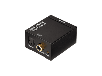 Cable audio - ISY IAU-1005, Conversor, Toslink/Coaxial Audio in a Coaxial out, Plug & Play, Negro