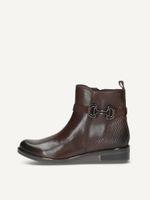 caprice bootie brown made of leather with block heel size 38