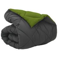 edredon  duvet de invierno verde y antracita 135 x 200 cm microfibra