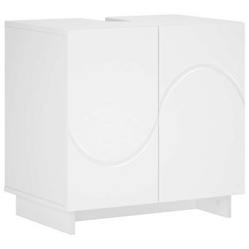 Mueble De Baño Blanco 60 X 41 X 58 Cm Madera De Ingeniería Vidaxl
