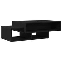 mesa de centro de madera de roble negro 105x55x32 cm vidaxl