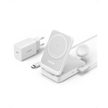 Cargador inalámbrico Anker MagGo 3 en 1 Qi2 15W