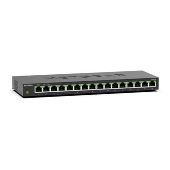 Switch Netgear GS316 16 puertos Gigabit Ethernet sin gestión, carcasa metálica