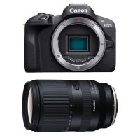 camara mirrorless canon eos r100 241mp wifi bluetooth  objetivo tamron 18-300mm f35-63