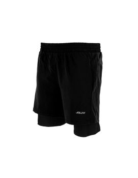 Pantalones de running Joluvi Meta Duo Negro Hombre