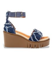 art para mujer 12085s1nf0030b0 sandalias 2085s catania azul 42 tela 8 a 10cm hebilla casual