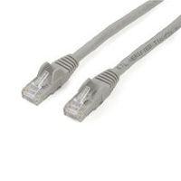 startechcom cable de 2m gris de red gigabit cat6 ethernet rj45 sin enganche - snagless