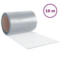 tira de cortina para puertas pvc transparente 300x26 mm 10 m vidaxl