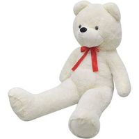 oso de peluche xxl blanco 160 cm vidaxl