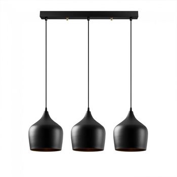 Regleta colgante momo 22 negro (3 luces)
