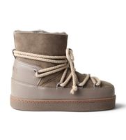 inuikii para mujer 10020030022 botas de piel classic taupe 40 plano cordones casual