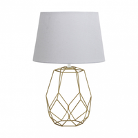 fabrilamp sobremesa labeo e27 oro blanco