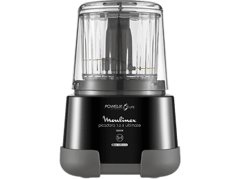 Picadora - Moulinex Dp8108 de carne, 1,2,3 Ultimate 1000W, Negro