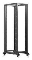 rack independiente lanberg or01-6042-b 42u 600kg ruedas rieles 2118mm negro