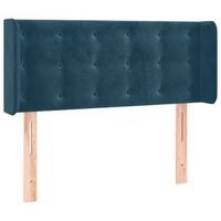 cabecero cama  panel de cabecera de terciopelo azul oscuro 103x16x7888 cm