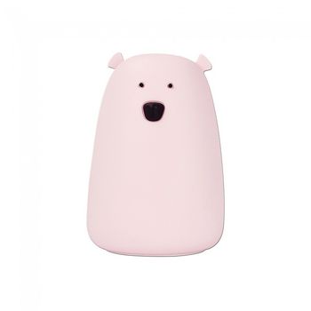 Lámpara de noche infantil led oso (rosa)