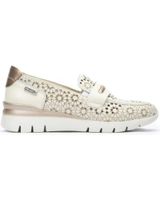 de pikolinos pikolinos w4r-6518c1 mocasin de piel perforada nata