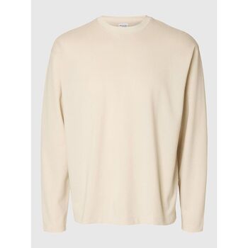 Selected Camiseta manga larga 16097847_oatmeal para hombre