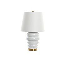 lampara sobremesa ceramica algodon 43x43x72 discos