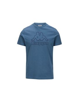 Camiseta Kappa Cremy Hombre Azul Cobalt/Azul Dk Denim