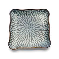 plato de ceramica en gris y marron 30x285x22 cm