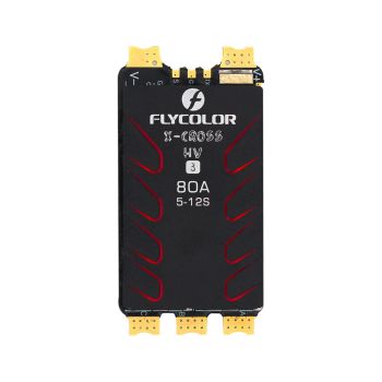 Flycolor X-Cross HV3 80A 5-12S Blheli_32 DSHOT1200 ESC sin escobillas para drones de carreras FPV de RC