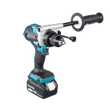 MAKITA - TALADRO COMBINADO MAKITA DHP486RTJ BL 18V 130NM 5.0AH DHP486RTJ + JUEGO PUNTAS + ADAPTADOR