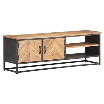 Mueble Para Tv De Madera Maciza De Acacia 120x30x40 Cm Vidaxl