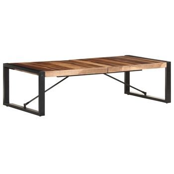 Mesa De Centro De Madera Maciza 140x70x40 Cm Vidaxl