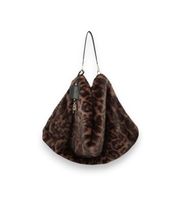 liu jo para mujer af6194-e1164 bolso hobo bag maculnaturale marron osfa casual animal print poliester