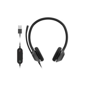 Auriculares Cisco 322 con cable USB-A, cancelación de ruido, oficina y call center, negros