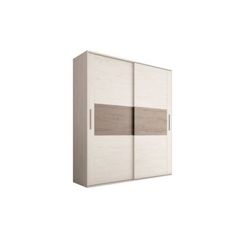 Armario 2 puertas correderas 180 melamina andersen pino - gris