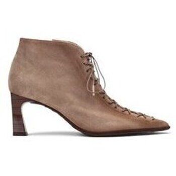 Hispanitas Zapatos de tacón Botin Paris beige para mujer