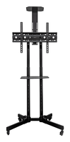 unykach uk501 soporte de suelo universal monitortv 32-75 movil con 2 bandejas regulable