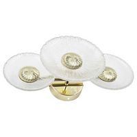 lampara de pared toolight swe072-w gold led