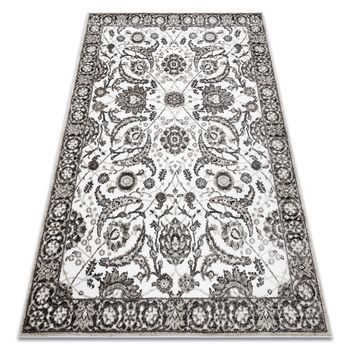 Alfombra Mateo 8037/944 Clásico Marco, Flores - Estructural Gris / Be 140x190 Cm